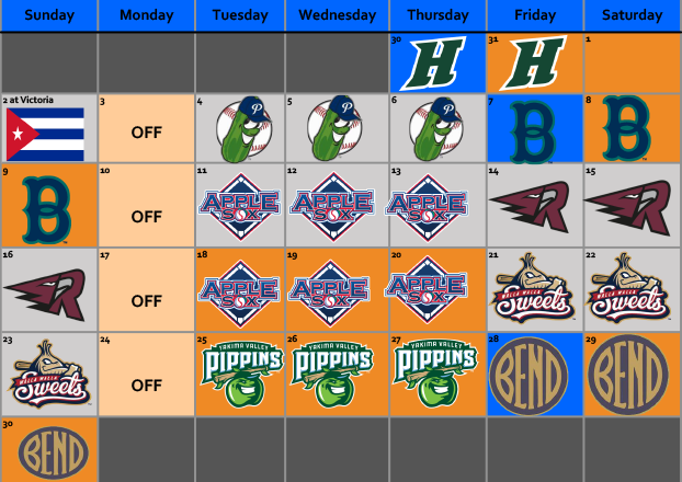 may and june 2019 lefties schedule