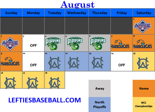 August 2020 Schedule