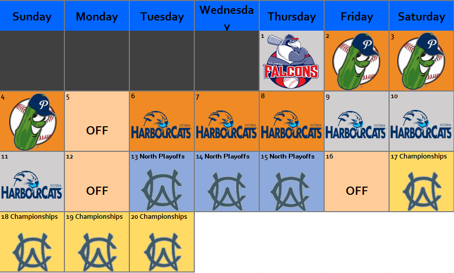Lefties Baseball Schedule August 2019