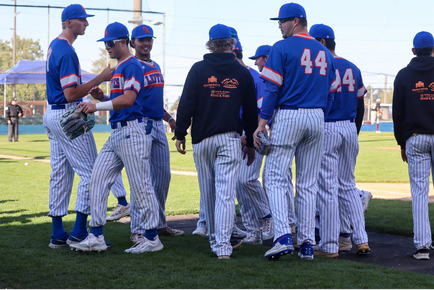 PA Falls In Home Opener baseball players